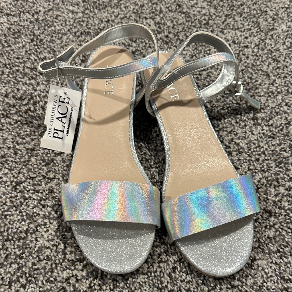 The Children's Place Shimmering Silver/Iridescent Sandals